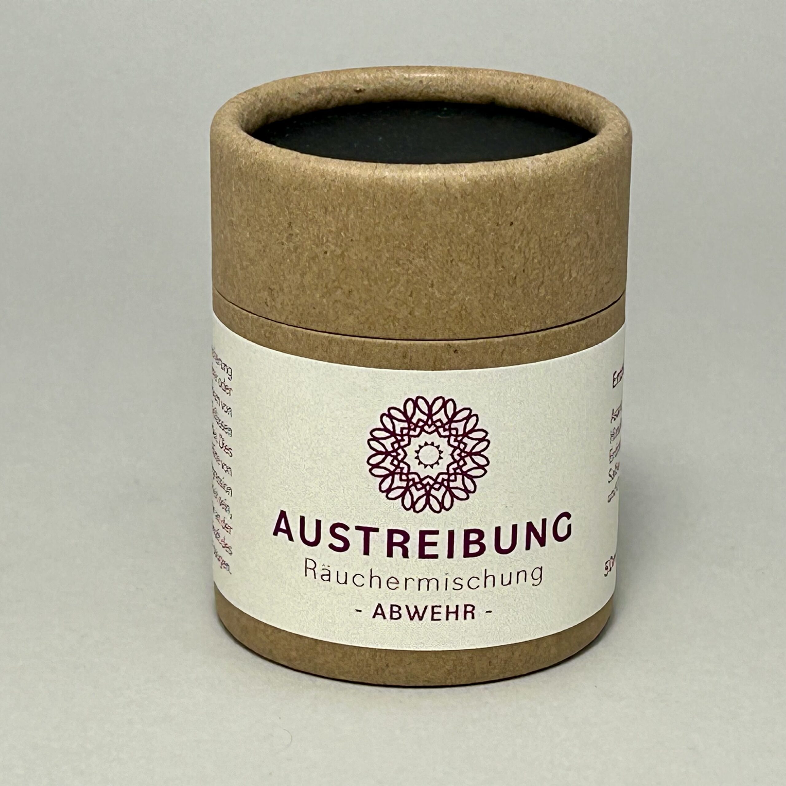 Austreibung Räuchermischung in 50ml Pappdose