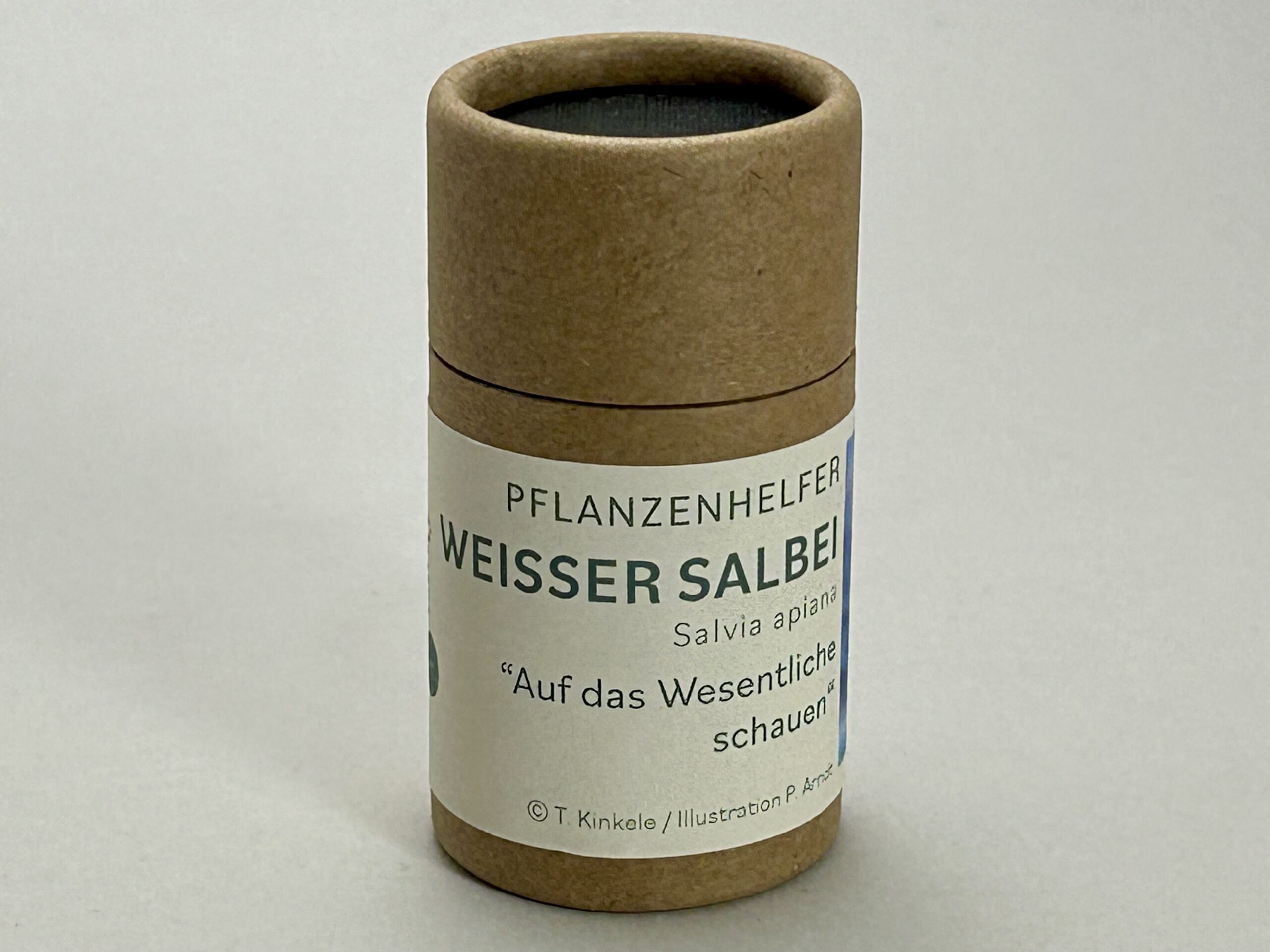 Weisser Salbei Pflanzenhelfer in 30ml Pappdose – Bild 2