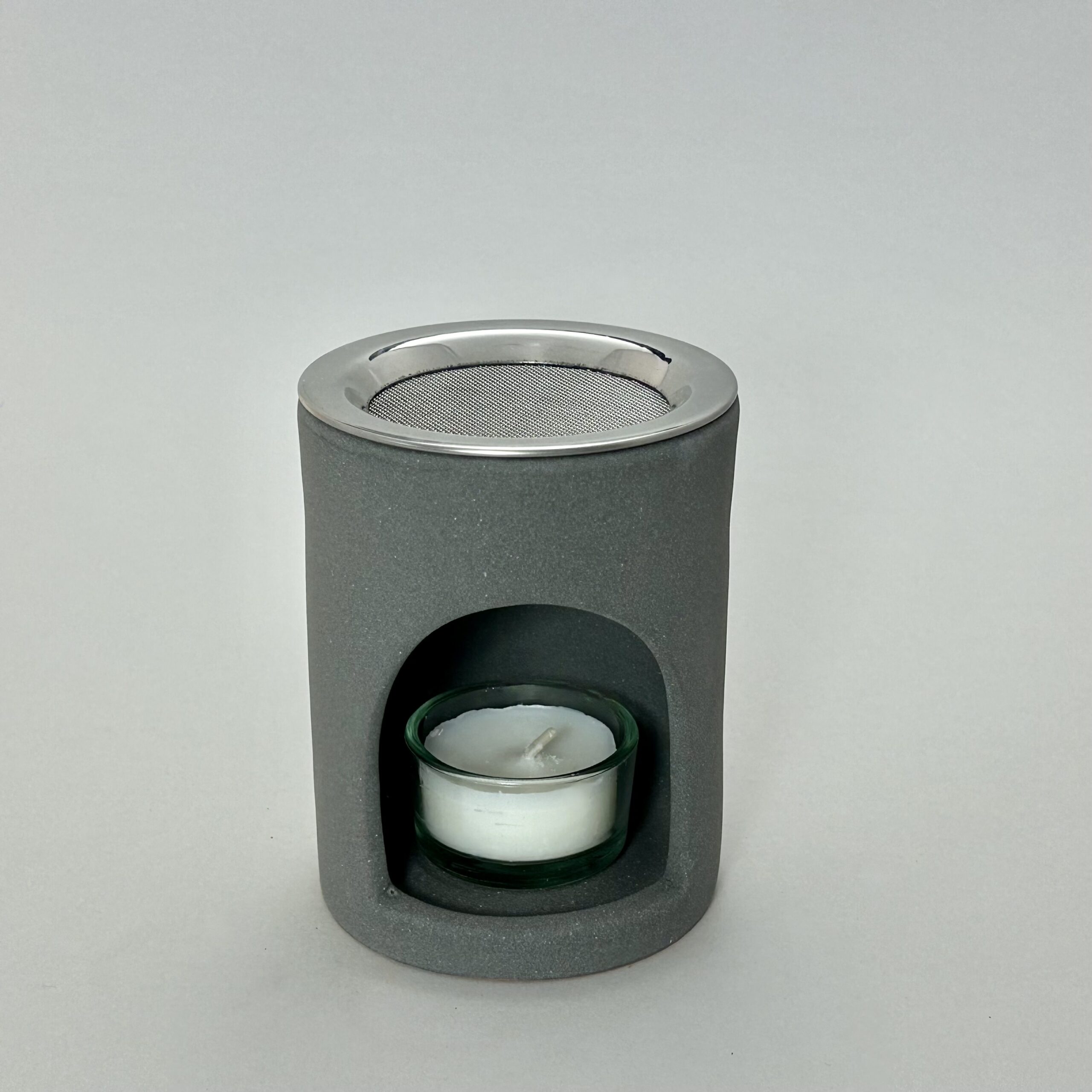 Räucherstövchen SÄULE Grau 80mm